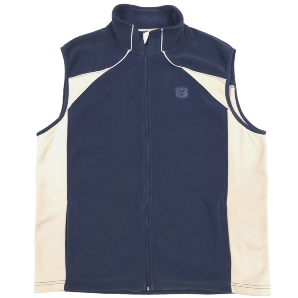 level Wear Silver & Blue Golf Jacket Vest